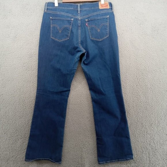 Levis Jeans Womens 12 Blue Faded 515 Bootcut Casual Everyday Basic Classic Denim - Picture 7 of 11